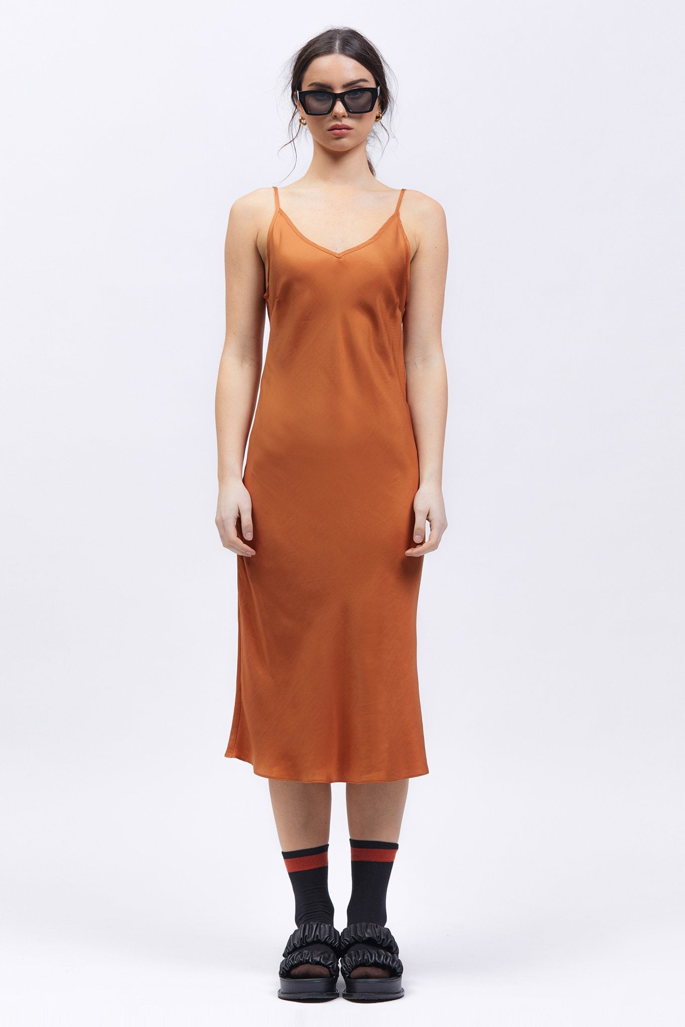 La Caleta Dress Rust