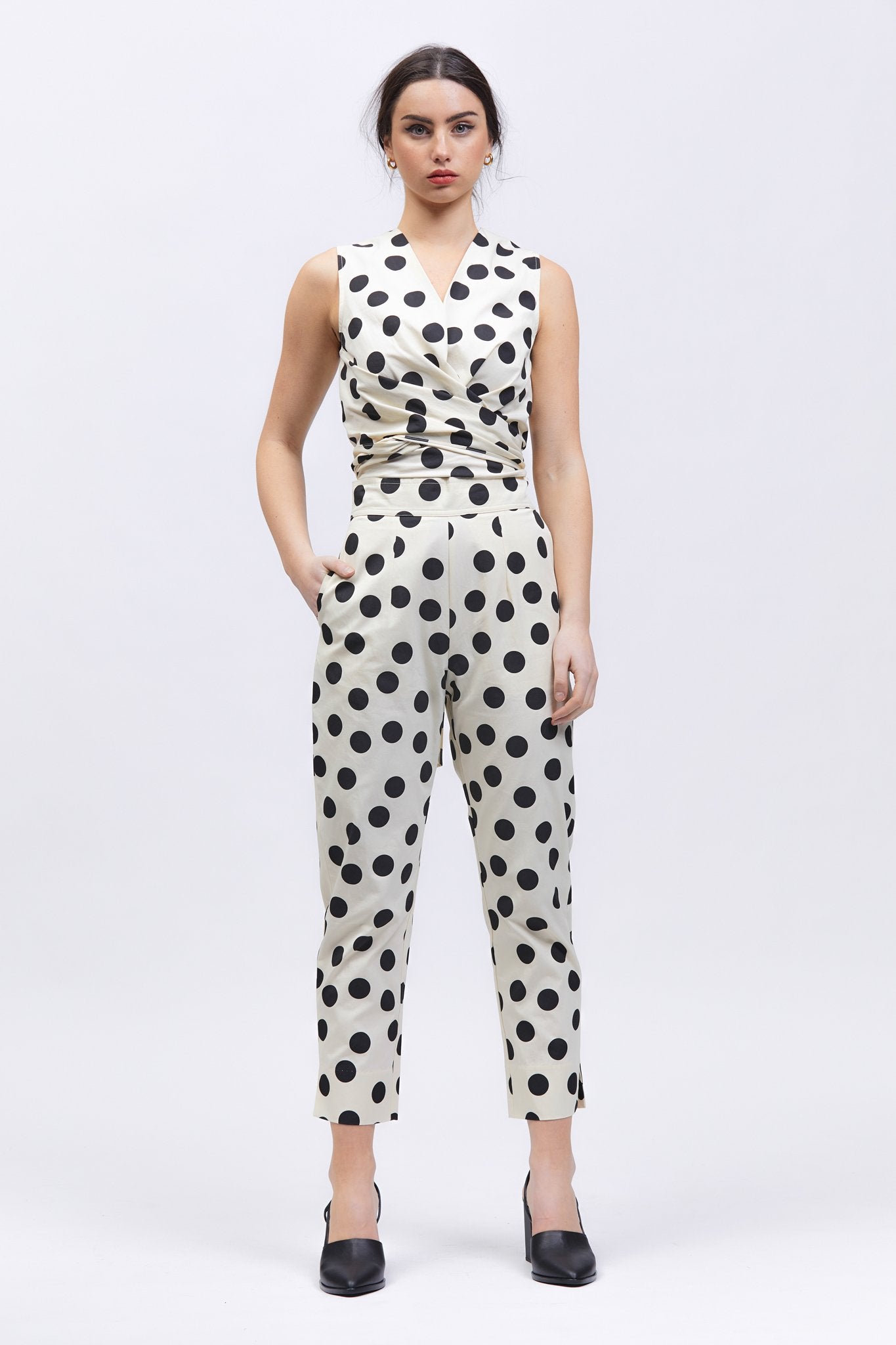 San Andres Pant Cream/Black Spot